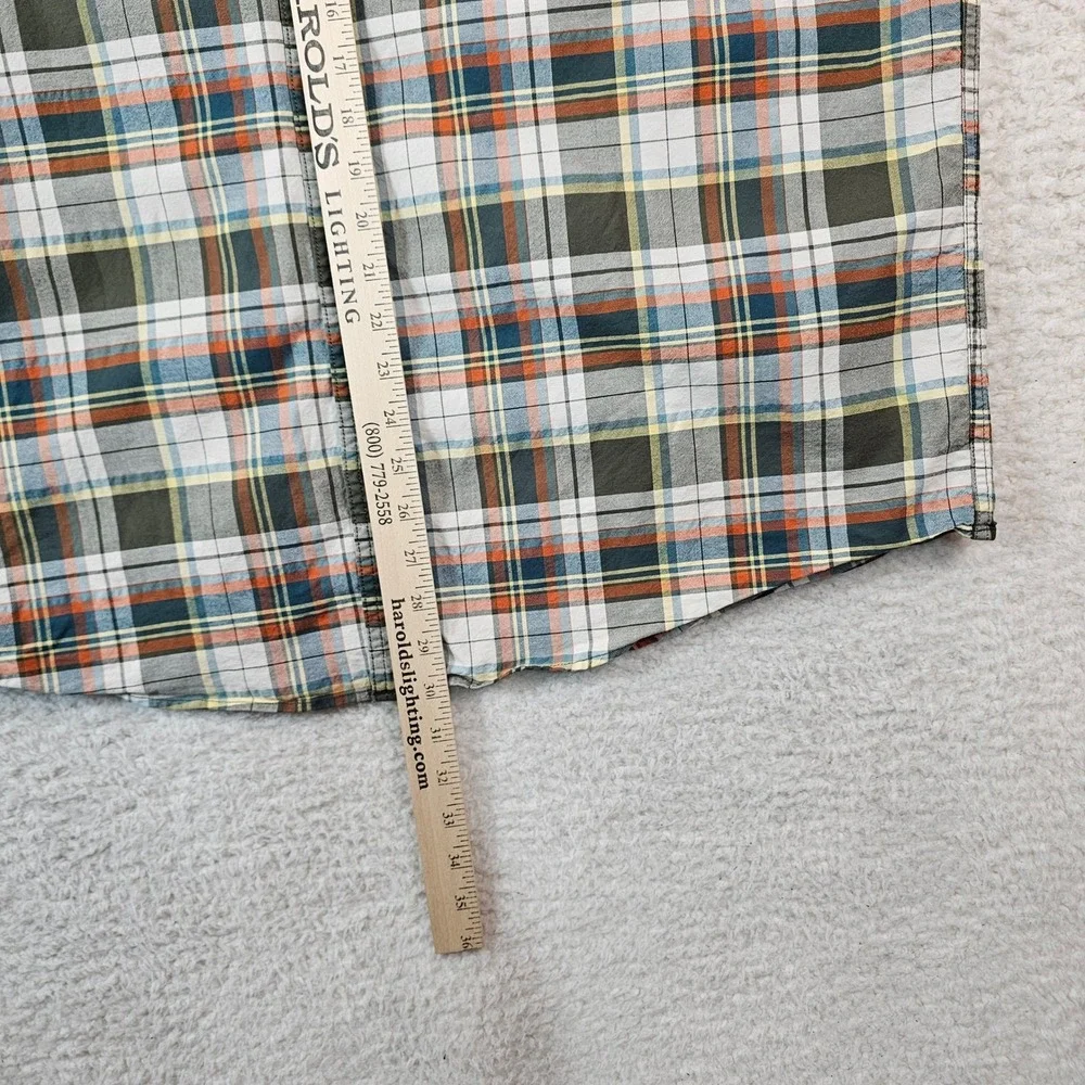 Eddie Bauer Mens 2XL Classic Fit Plaid Button Down Shirt Multi Color Long Sleeve